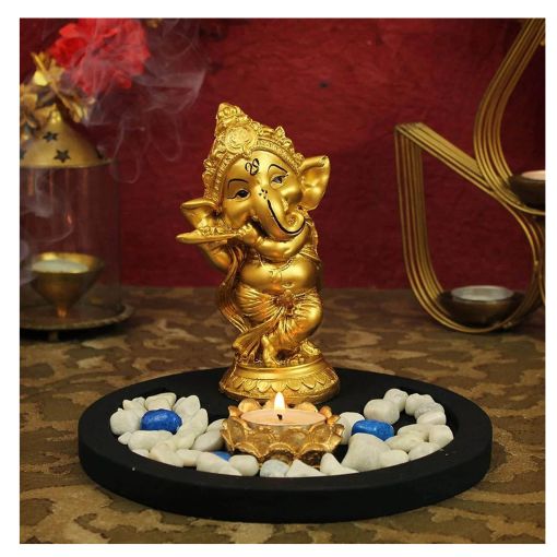 Ganesha Statue Playing Bansuri | Homedecor | Productzone