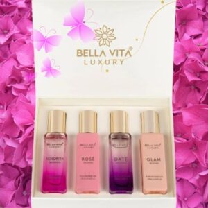 Bella Vita Luxury Woman Eau De Parfum Gift Set: Best Perfume Gift for Women – Long-Lasting Floral & Fruity Fragrances